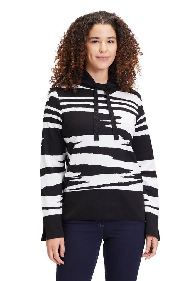 Betty Barclay Strickpullover mit hohem Kragen (1-tlg) Bindeband von Betty Barclay