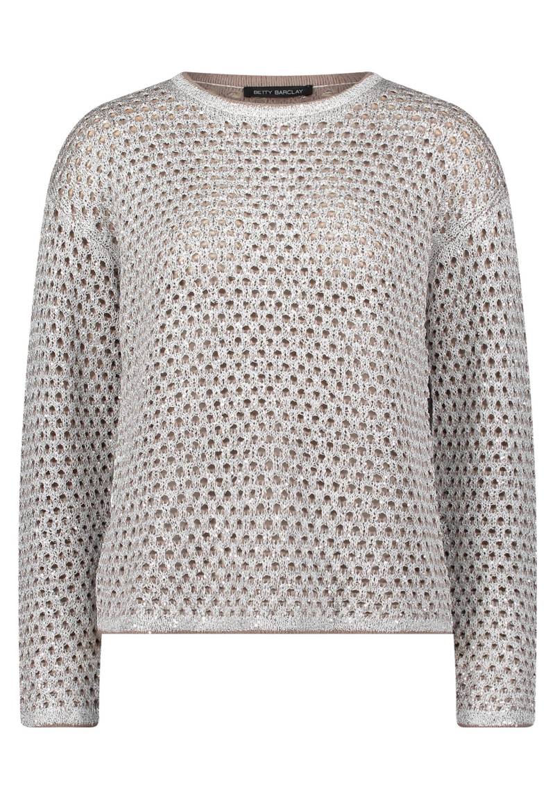 Betty Barclay - Strickpullover patch taupe/beige - Gr. - 38 von Betty Barclay