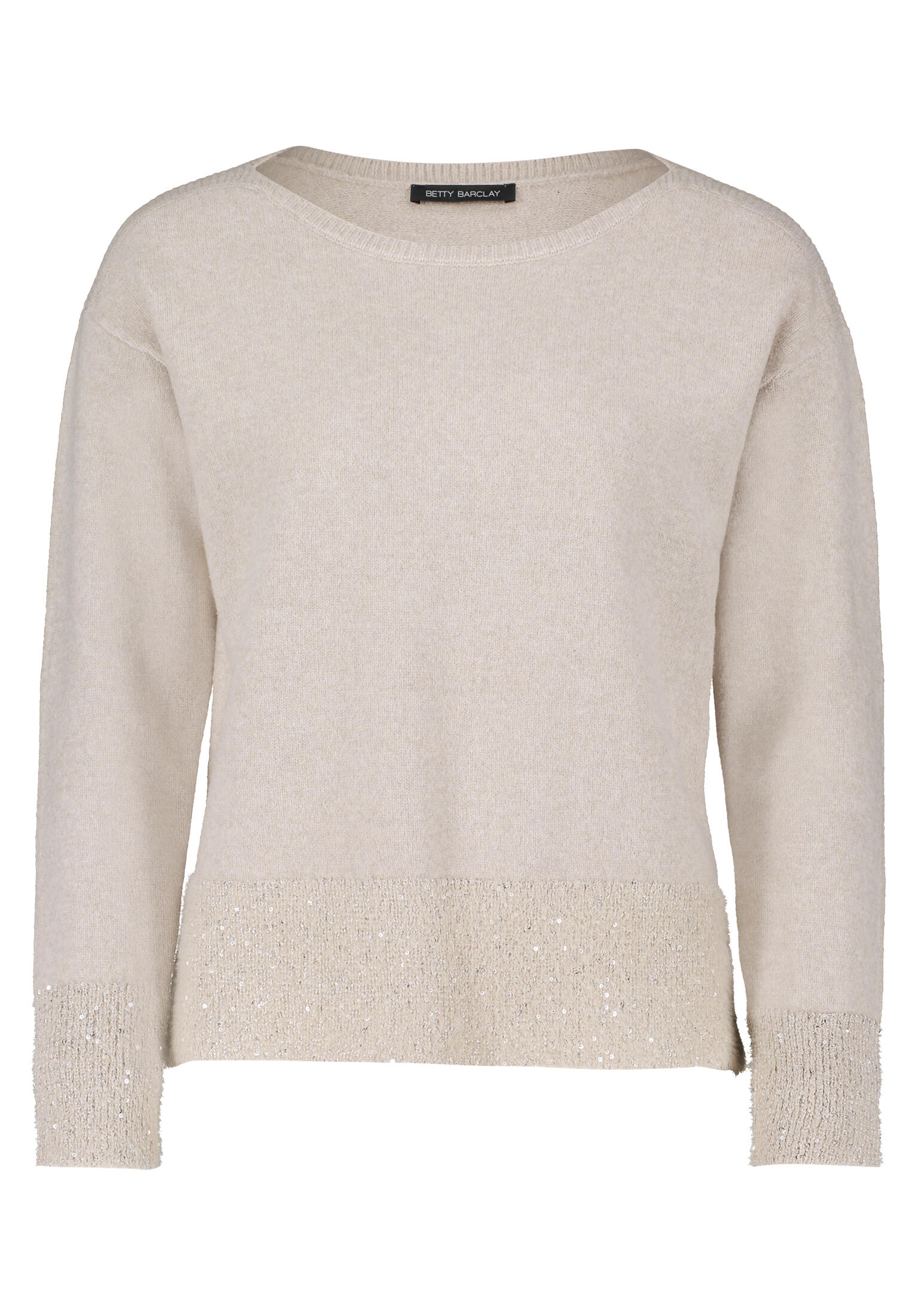 Betty Barclay - Strickpullover taupe melange - Gr. - 40 von Betty Barclay