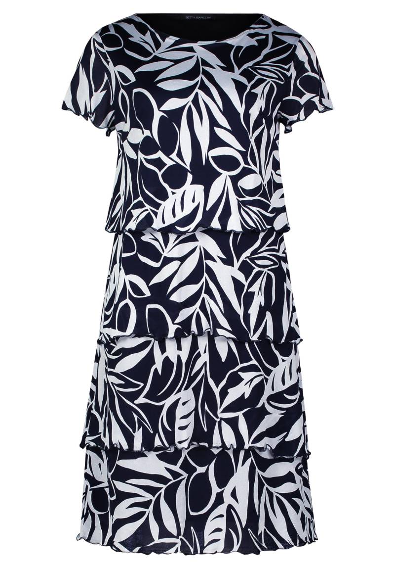 Betty Barclay - Stufenkleid dunkelblau/weiß - Gr. - 38 von Betty Barclay
