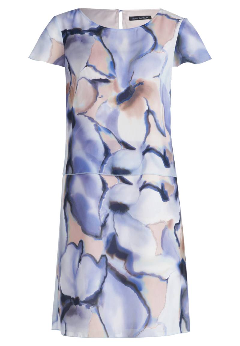 Betty Barclay - Stufenkleid weiß/blau - Gr. - 38 von Betty Barclay