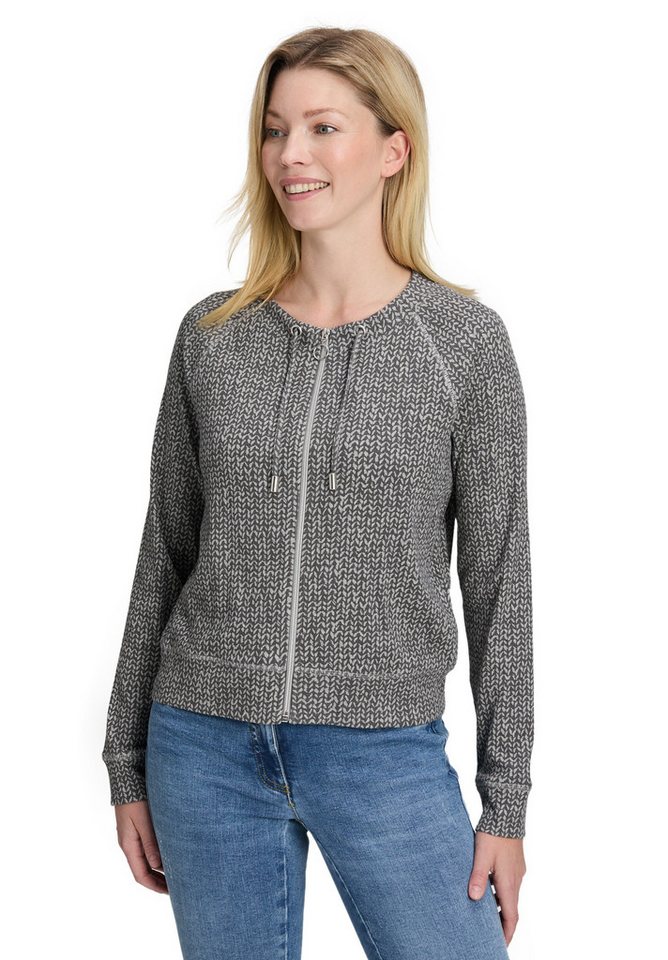 Betty Barclay Sweatjacke Damen Shirtjacke mit Rippenstruktur Betty Barclay Sweatjacke Damen Shirtjacke mit Rippenstruktur von Betty Barclay