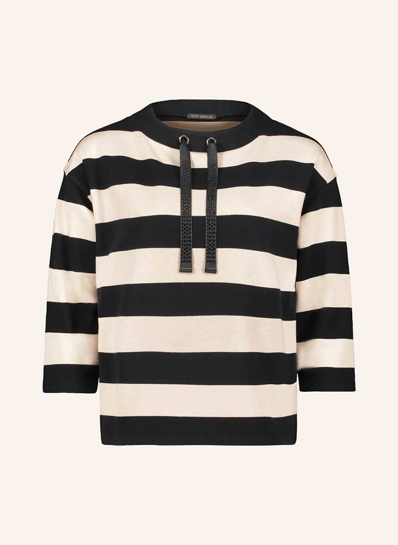 Betty Barclay Sweatshirt Mit 3/4-Arm Und Schmucksteinen schwarz von Betty Barclay