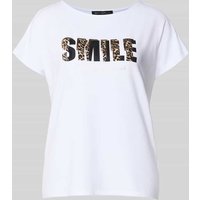 Betty Barclay T-Shirt aus Viskose-Mix mit Statement-Print in Weiss, Größe 38 Betty Barclay T-Shirt aus Viskose-Mix mit Statement-Print in Weiss, Größe 38 von Betty Barclay