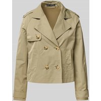 Betty Barclay Trenchcoat mit Leistentaschen in Oliv, Größe 38 von Betty Barclay