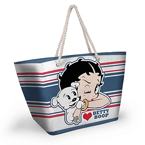 Betty Boop Boat-Soleil Strandtasche, Blau von Betty Boop