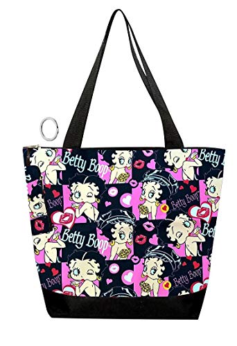 Betty Boop Einkaufstasche aus Polyester mit Münzbörse, Tragetasche, Mehrere (multi), Large von Betty Boop