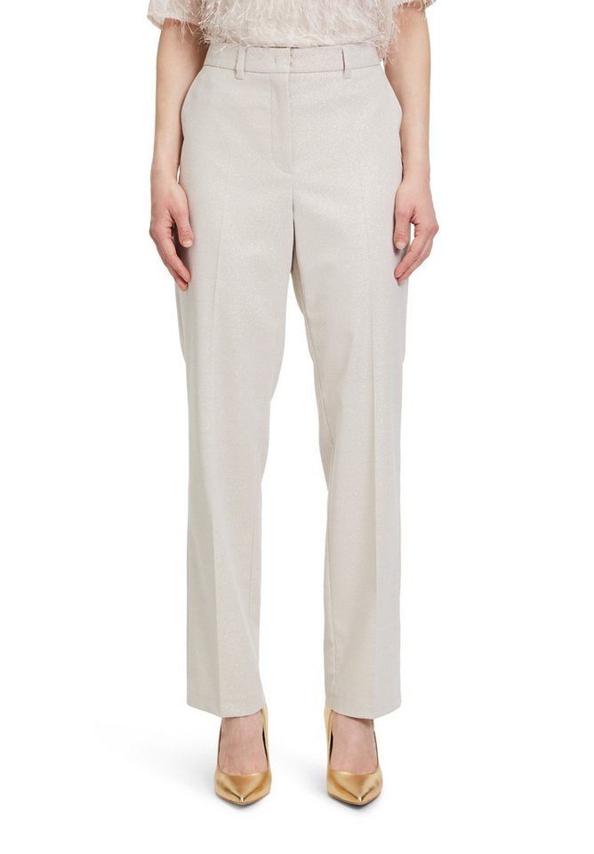 Betty&Co Anzughose Damen Anzughose im Glitzer-Look Material von Betty&Co