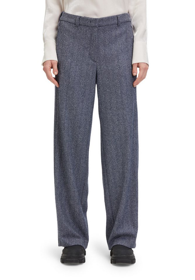 Betty&Co Anzughose Damen Anzughose mit weitem Bein Material von Betty&Co