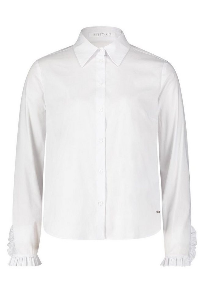Betty&Co Blusenshirt Bluse Lang 1/1 Arm, Bright White von Betty&Co