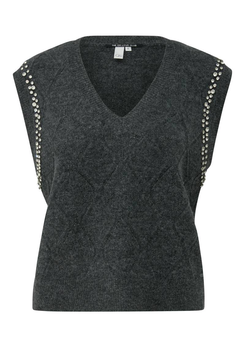 qs - Strickpullover grau - Gr. - S von qs