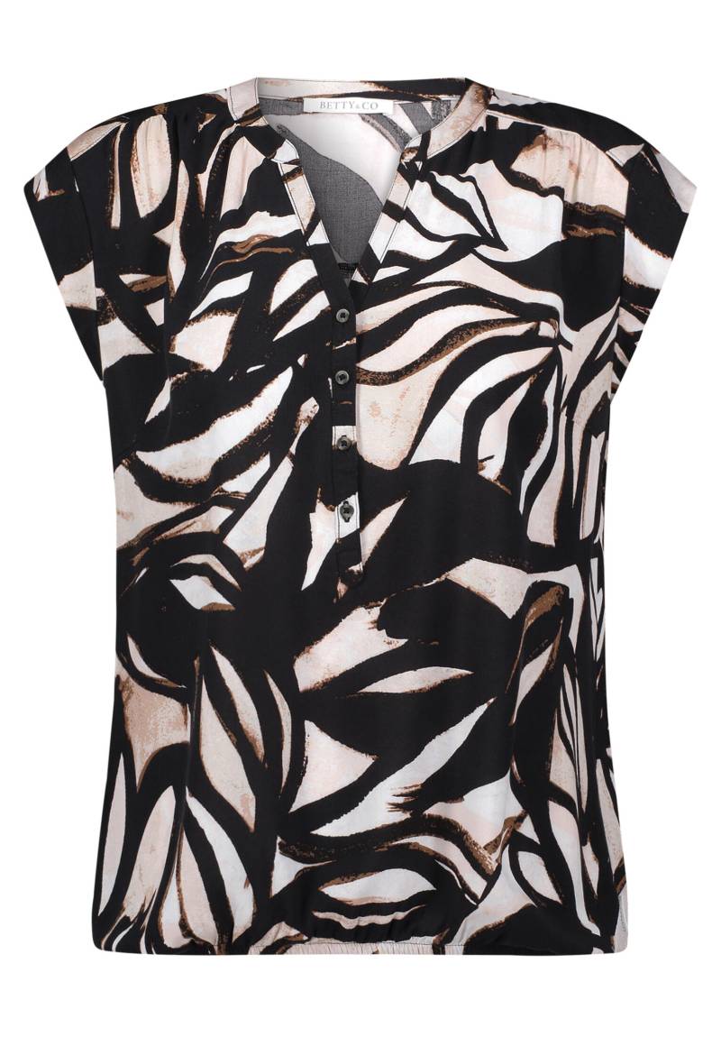 Betty & Co - Blusentop black/nature - Gr. - 38 von Betty & Co