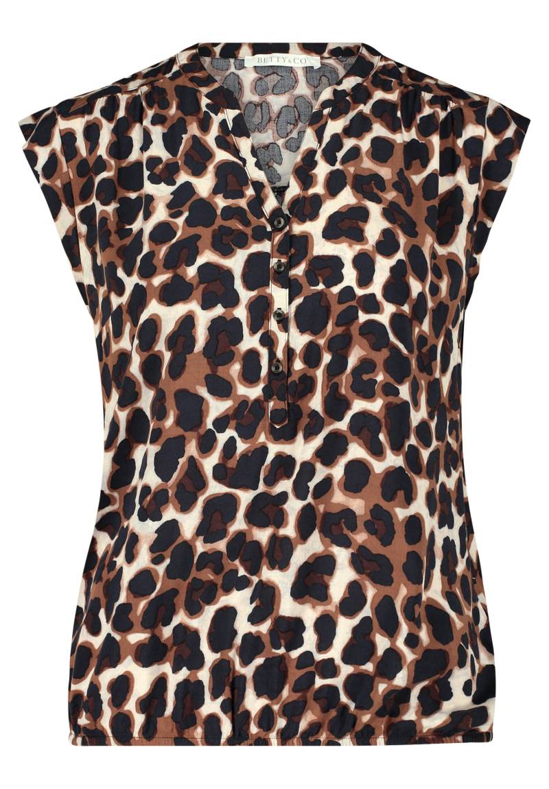 Betty & Co - Blusentop brown/nature - Gr. - 36 von Betty & Co
