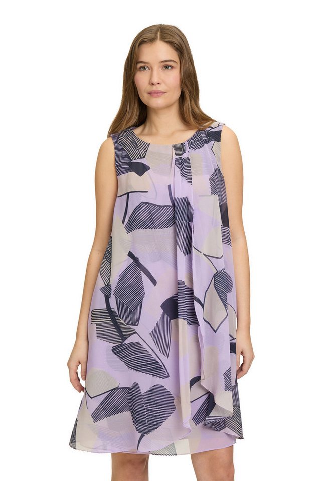 Betty&Co Chiffonkleid Damen Sommerkleid Chiffonkleid im Layer Look Druck von Betty&Co