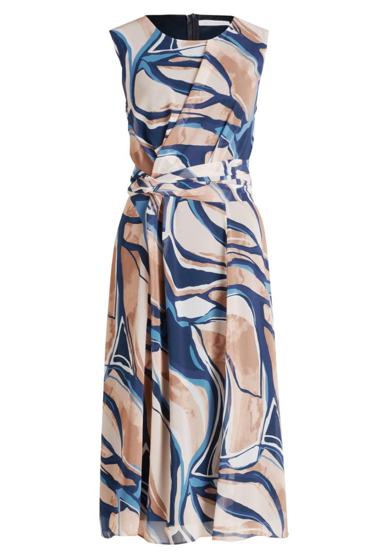 Betty & Co - Chiffonkleid nature/blue - Gr. - 36 von Betty & Co