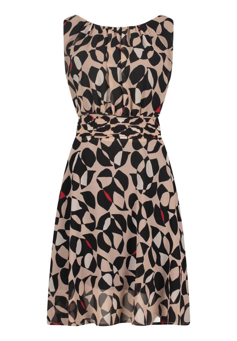 Betty & Co - Chiffonkleid taupe/black - Gr. - 42 von Betty & Co