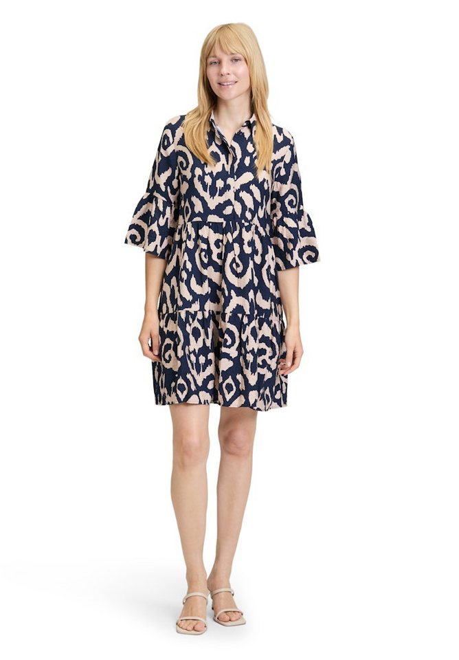 Betty&Co Cocktailkleid Kleid Kurz 3/4 Arm Dark Blue/Cream von Betty&Co