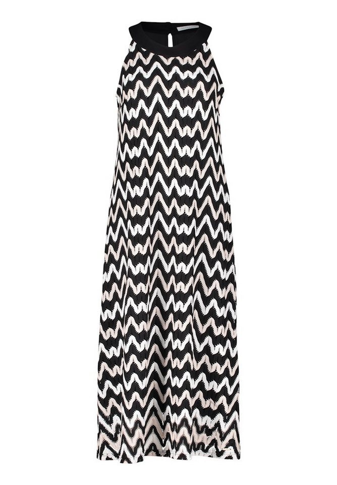 Betty&Co Cocktailkleid Kleid Lang ohne Arm Black/Brown von Betty&Co