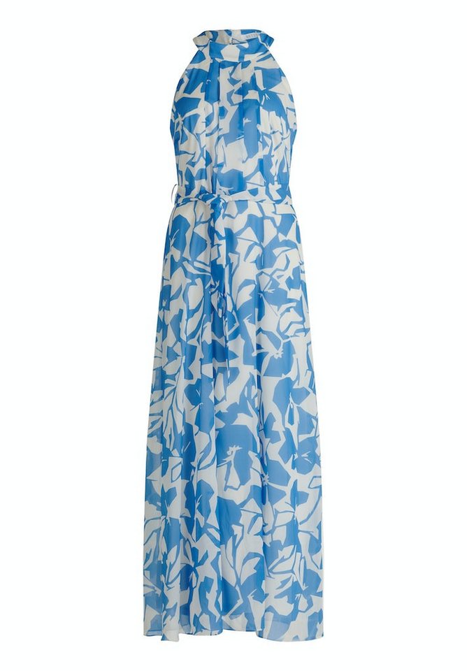 Betty&Co Cocktailkleid Kleid Lang ohne Arm CREAM/BLUE von Betty&Co