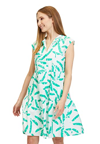 Betty & Co Damen 1433/3270 Kleid, White/Green, 40 von Betty & Co