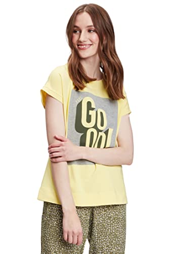 Betty & Co Damen 2674/3874 T-Shirt, Yellow/Grey, S von Betty & Co