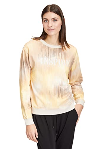 Betty & Co Damen 2882/3071 Sweat Kurz 1/1 Arm, Nature/Yellow, 40 von Betty & Co