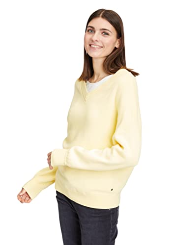 Betty & Co Damen 5529/3709 Strickpullover Kurz 1/1 Arm, Lemon Meringue, 38 von Betty & Co