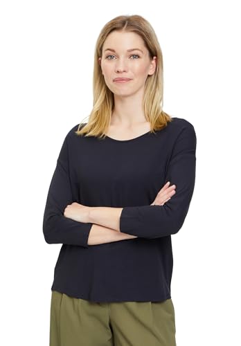 Betty & Co Damen Basic Shirt unifarben dunkelblau,L von Betty & Co