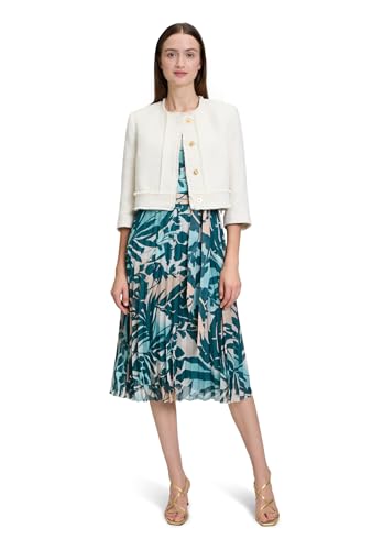 Betty & Co Damen Bolero-Jacke mit aufgesetzten Taschen 44, Nature Melange von Betty & Co