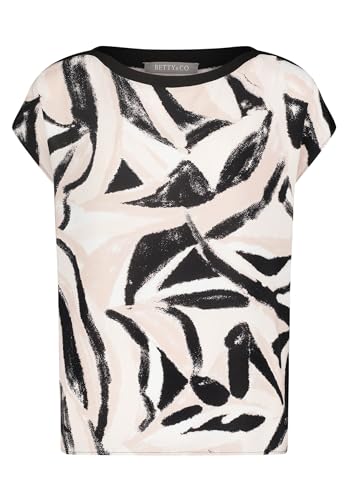 Betty & Co Damen Blusenshirt mit Print Nature-Black,44 von Betty & Co