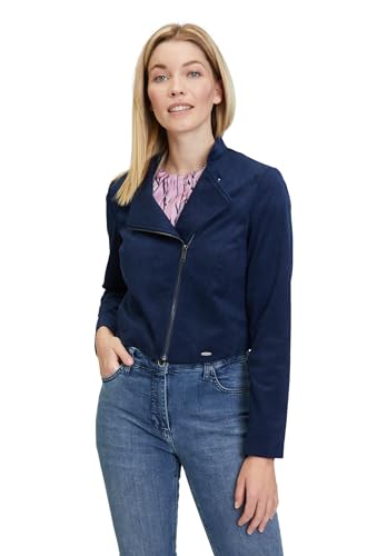 Betty & Co Damen Bolero-Jacke mit Stehkragen Navy Blue,38 von Betty & Co