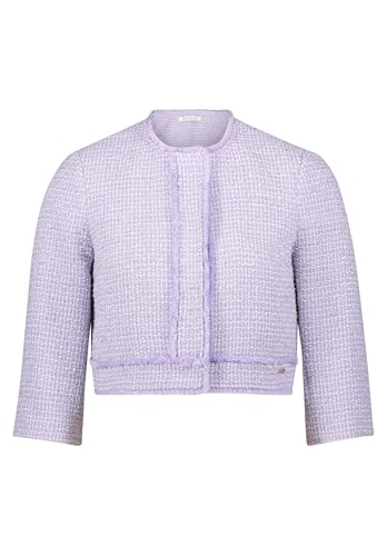 Betty & Co Damen Bolero-Jacke mit aufgesetzten Taschen 36, Lilac Melange von Betty & Co