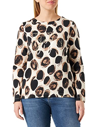 Betty & Co Damen Caracas 1 Sweatshirt, Cream/Black, 40 von Betty & Co