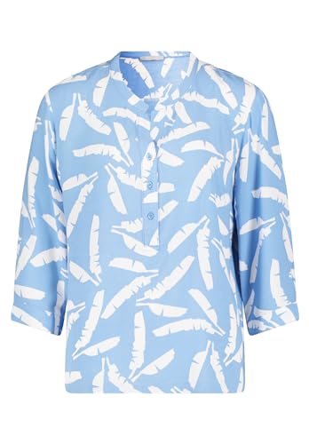 Betty & Co Damen Casual-Bluse mit Print Blau/Weiß,40 von Betty & Co