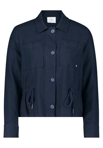 Betty & Co Damen Casual-Jacke mit Taschen 42, Dunkelblau von Betty & Co