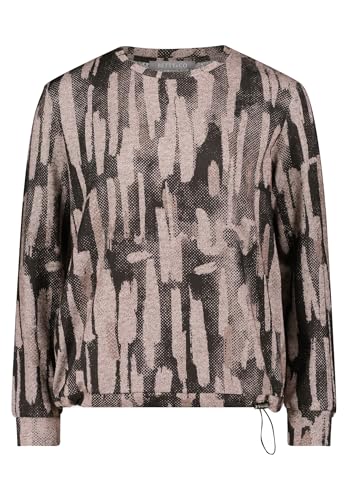 Betty & Co Damen Casual-Shirt mit Tunnelzug M, Black-Nature von Betty & Co