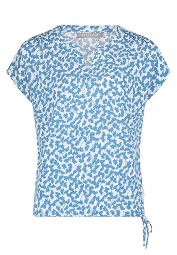 Betty & Co Damen Casual-Shirt mit Tunnelzug Weiß/Blau,M von Betty & Co