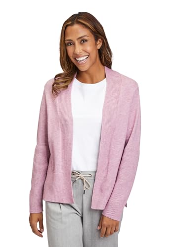 Betty & Co Damen Casual-Strickjacke ohne Verschluss Lilac Melange,36 von Betty & Co