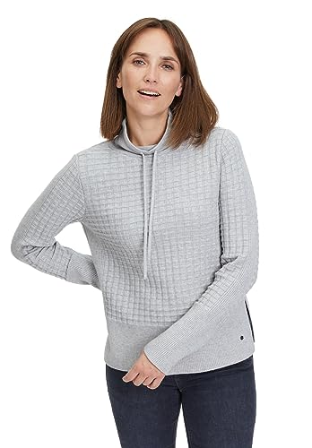 Betty & Co Damen Dover Strickpullover Kurz 1/1 Arm, Light Silver Melange, 38 EU von Betty & Co