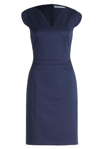 Betty & Co Damen Etuikleid mit Jacquard Navy Blue,42 von Betty & Co