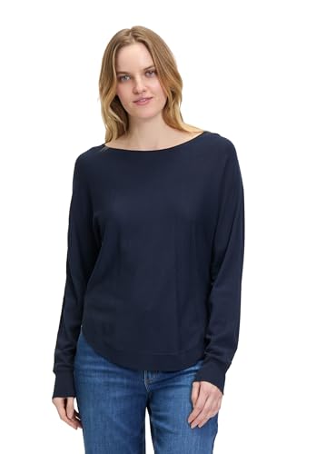 Betty & Co Damen Feinstrickpullover mit U-Boot-Ausschnitt Dunkelblau,40 von Betty & Co