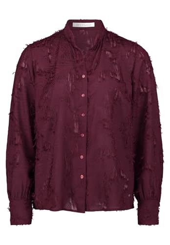 Betty & Co Damen Hemdbluse mit Struktur 40, Dark Aubergine Betty & Co Damen Hemdbluse mit Struktur 40, Dark Aubergine von Betty & Co