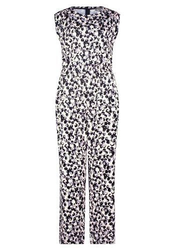 Betty & Co Damen Jumpsuit mit Rundhalsausschnitt Black-Nature,36 von Betty & Co