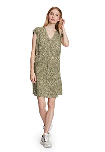 Betty & Co Damen Khaki/Cream Kleid, 38 von Betty & Co