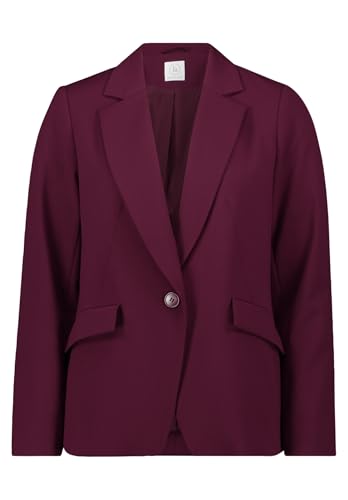 Betty & Co Damen Kurzblazer mit Taschen 40, Dark Aubergine von Betty & Co
