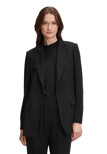 Betty & Co Damen Longblazer mit Taschen Schwarz,40 von Betty & Co