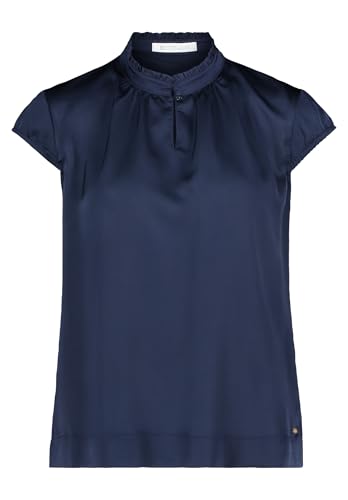 Betty & Co Damen Schlupfbluse Kurzarm 42, Dunkelblau von Betty & Co