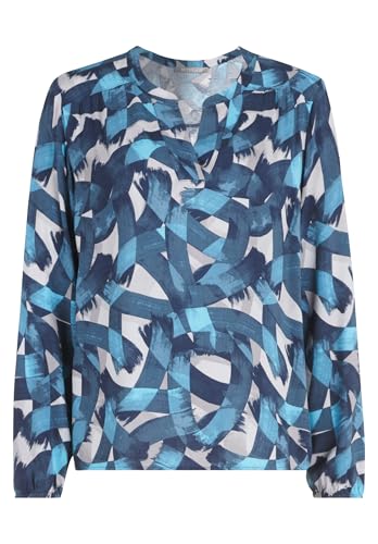 Betty & Co Damen Schlupfbluse mit Print 38, Dunkelblau/Grau Betty & Co Damen Schlupfbluse mit Print 38, Dunkelblau/Grau von Betty & Co