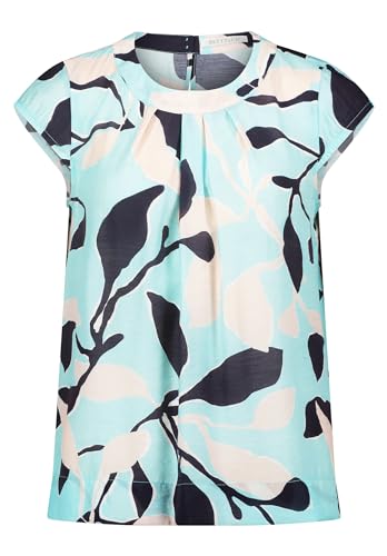 Betty & Co Damen Schlupfbluse mit Print Mint/Nature,40 von Betty & Co