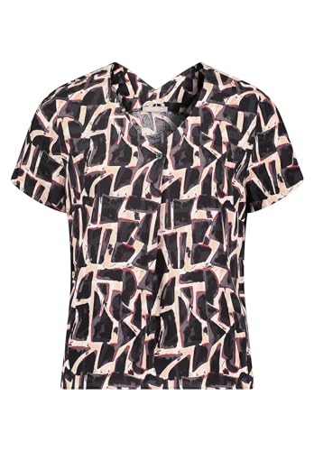 Betty & Co Damen Schlupfbluse mit Print Taupe/Black,36 von Betty & Co